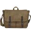 QD653 Quadra Heritage Waxed Canvas Messenger Bag Desert Sand colour image
